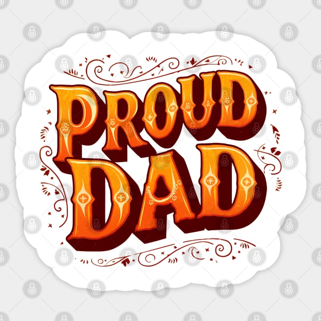 Proud Dad Sticker by Abdulkakl